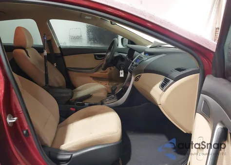 2013 Hyundai Elantra Gls from USA, damaged, VIN 5NPDH4AE2DH318495